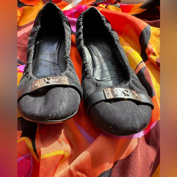 Dior black flats size 40 or 9 US size - Picture 4 of 5